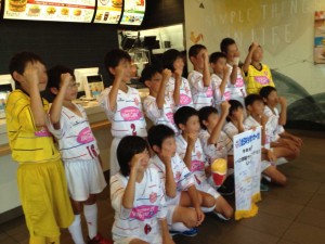 サッカー団結式②